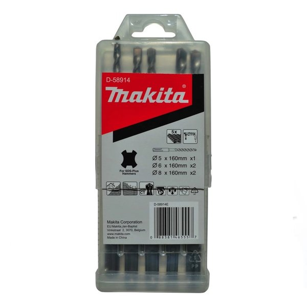 Makita D-58914 SDS-plus borenset 5/6/8mm